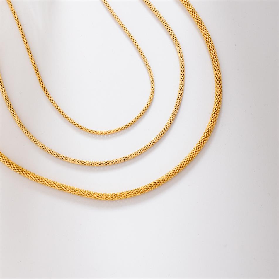 Altın Popcorn Zincir Kolye