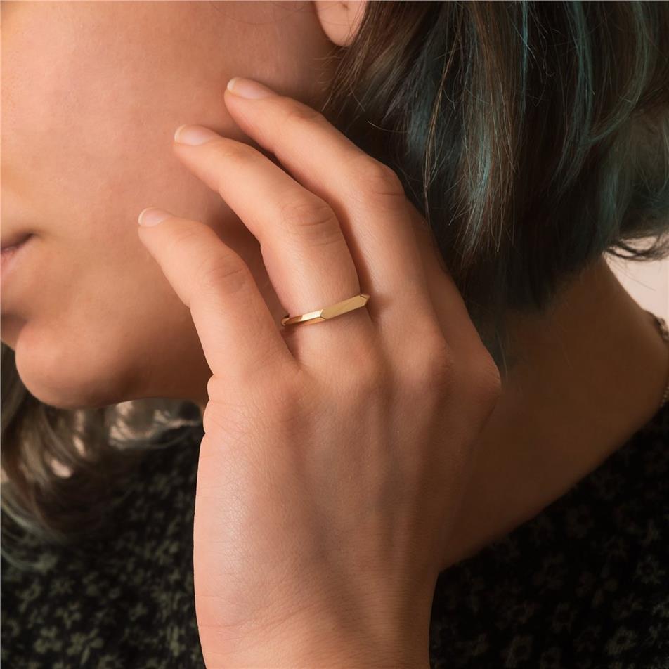 Solid Gold Personalized Signet Ring