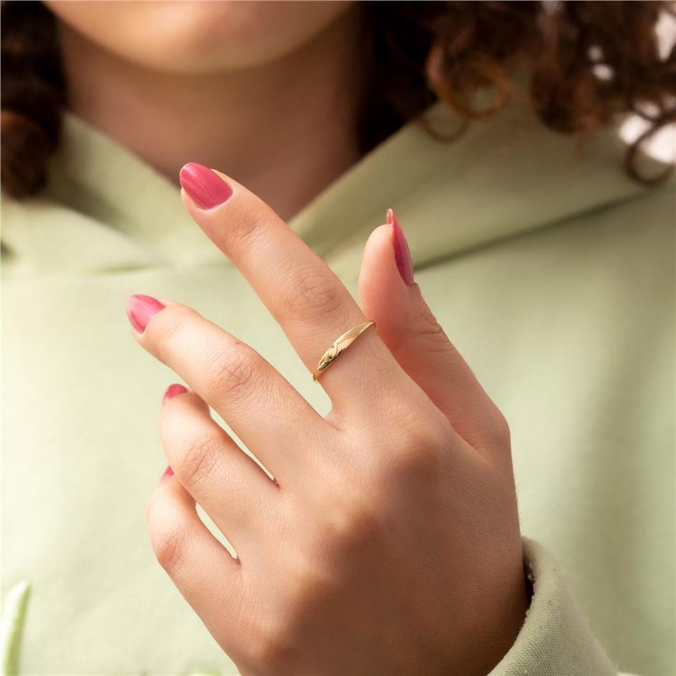 Solid Gold Custom Name Ring