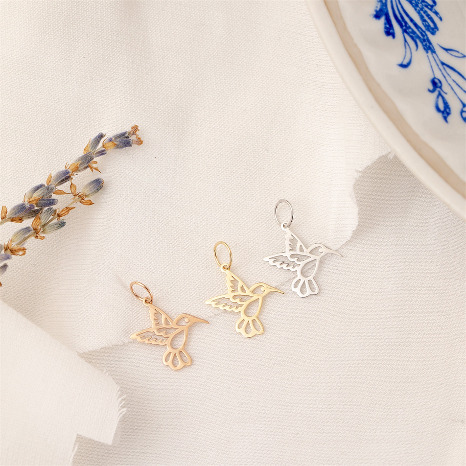 Gold Hummingbird Necklace