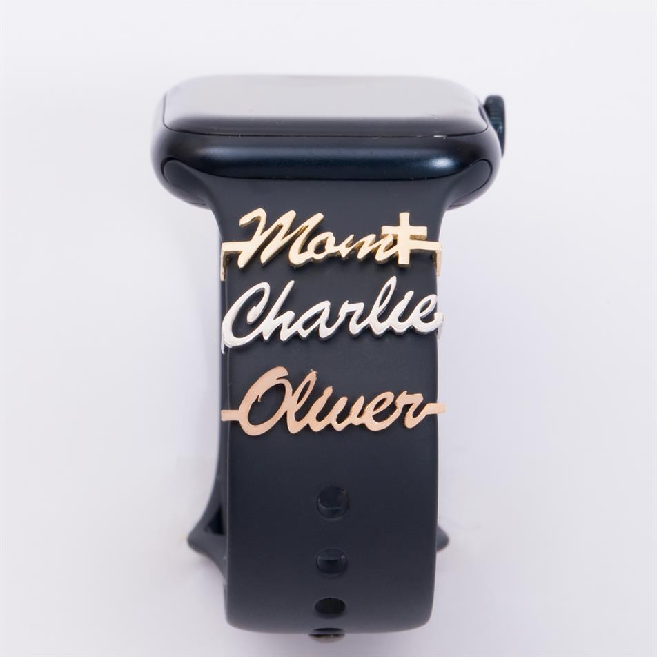 Gold Smart Watch Name Tag