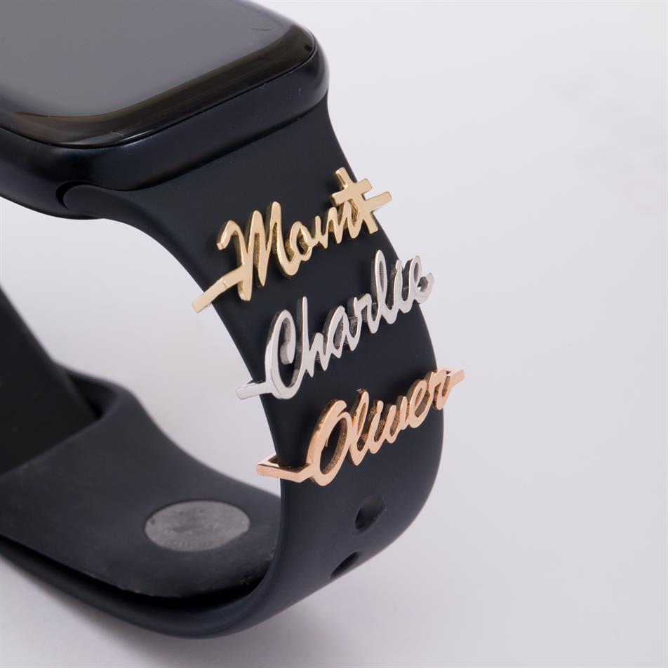 Gold Smart Watch Name Tag