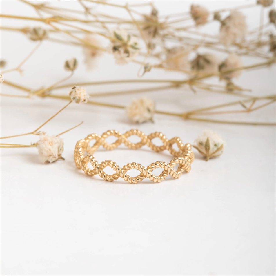 Gold Infinity Knot Ring