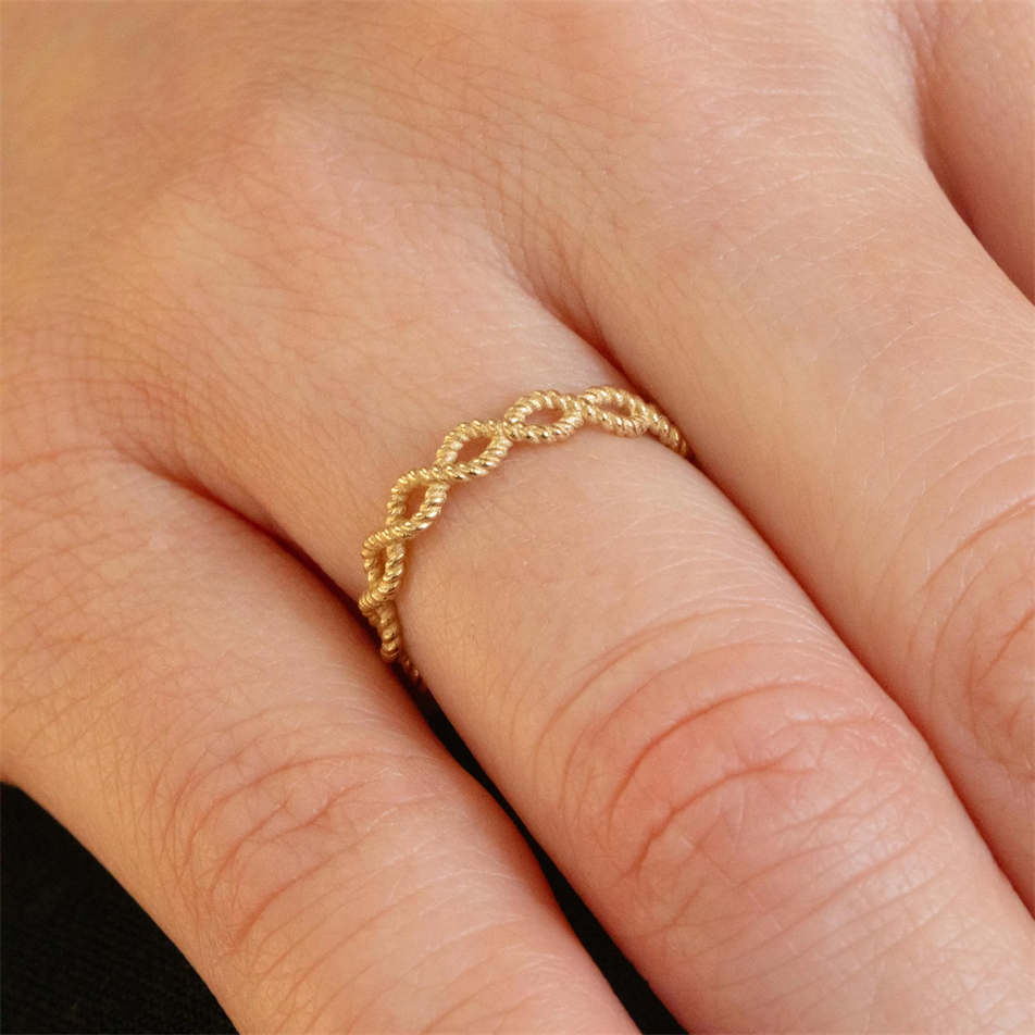 Gold Infinity Knot Ring
