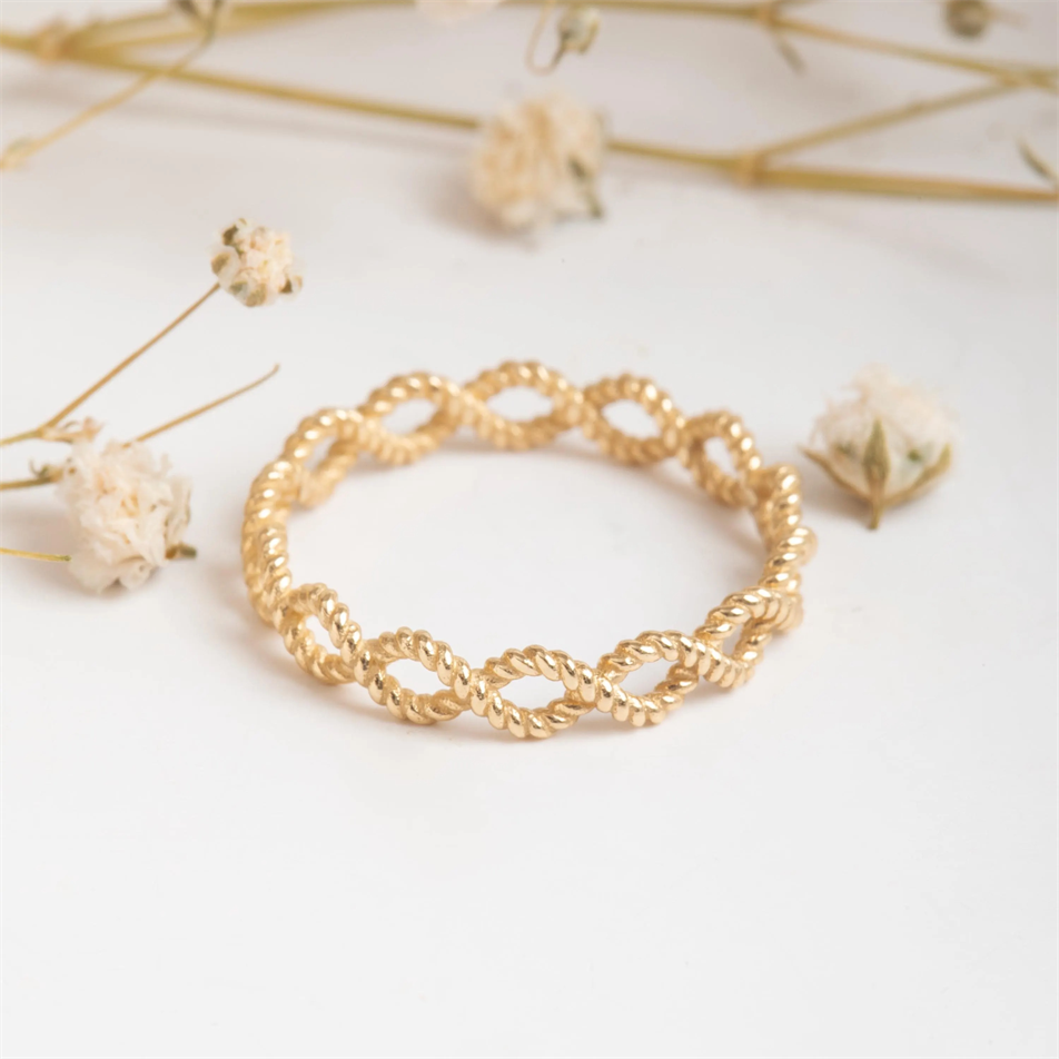 Gold Infinity Knot Ring