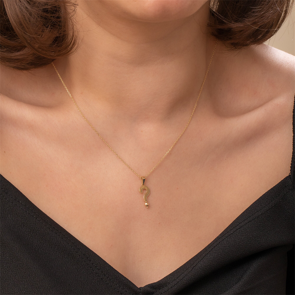 Gold Question Mark Necklace
