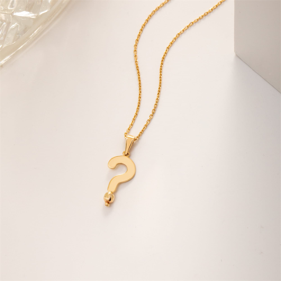 Gold Question Mark Necklace