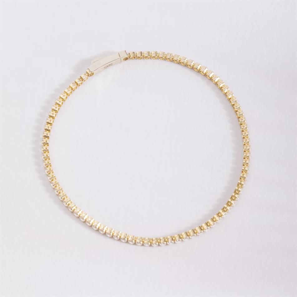 Solid Gold Tennis Bracelet