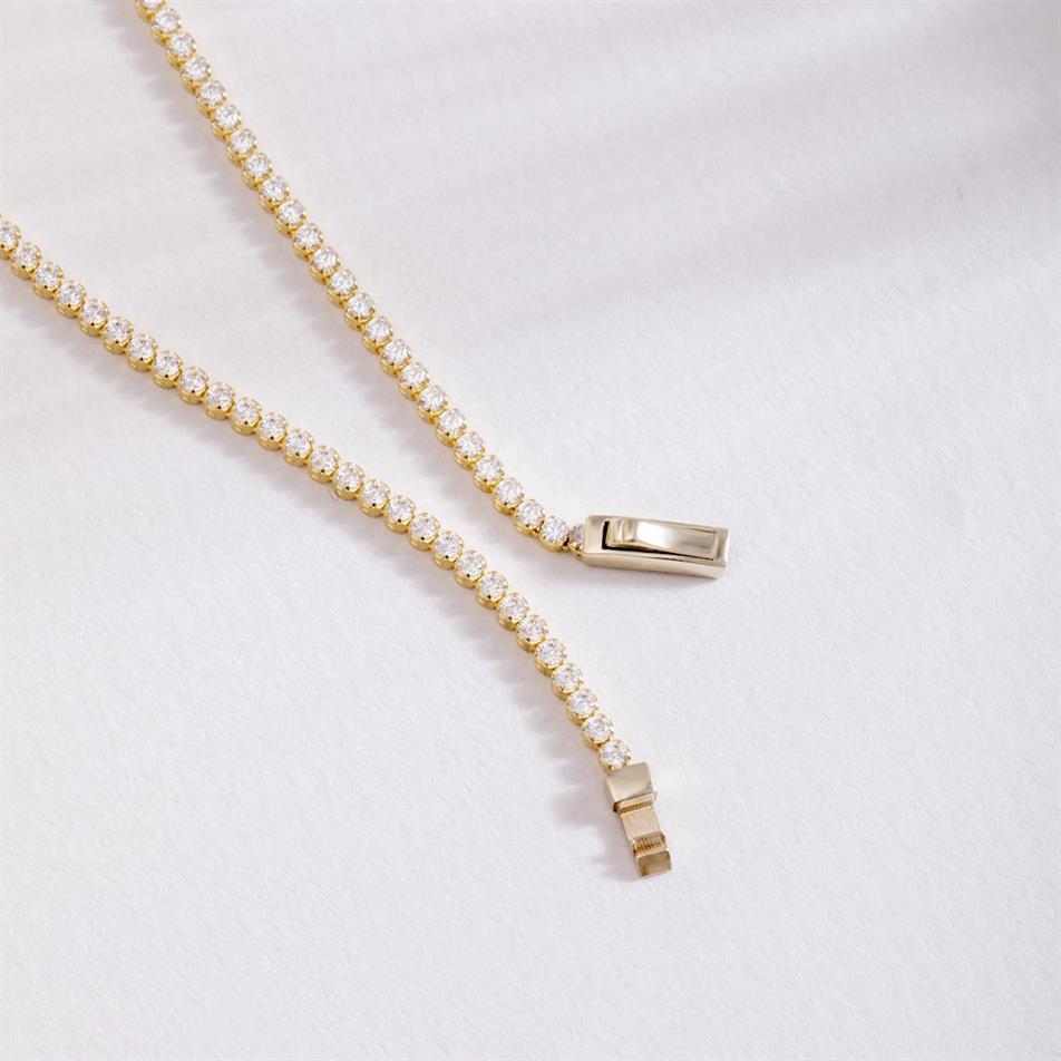 Solid Gold Tennis Bracelet