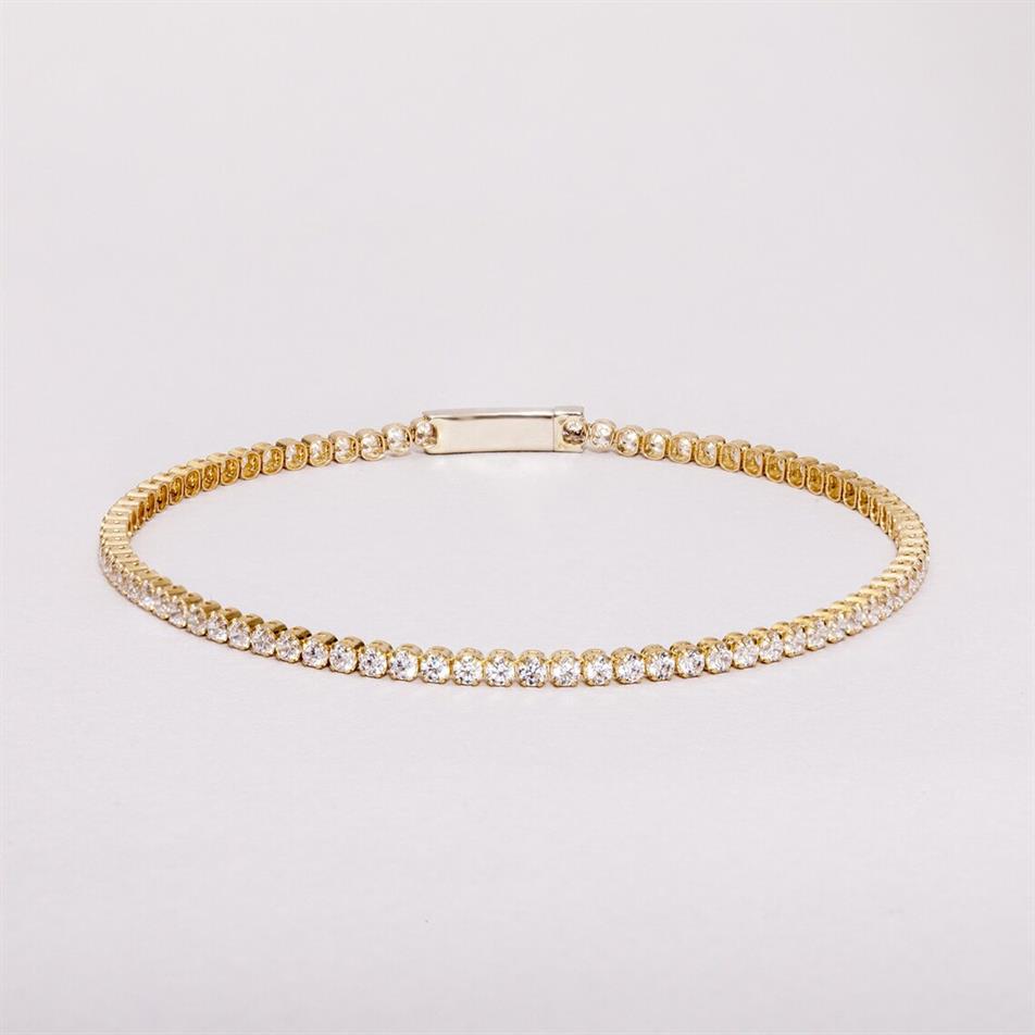 Solid Gold Tennis Bracelet