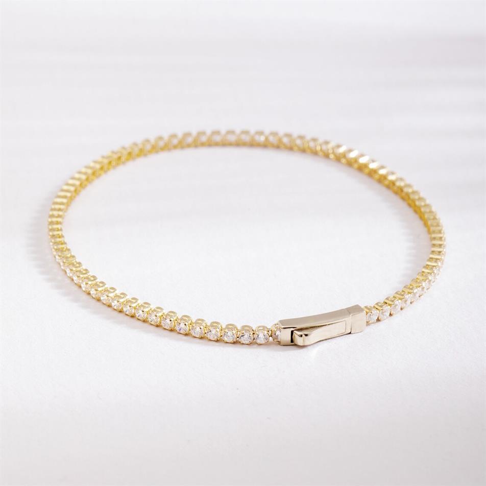 Solid Gold Tennis Bracelet