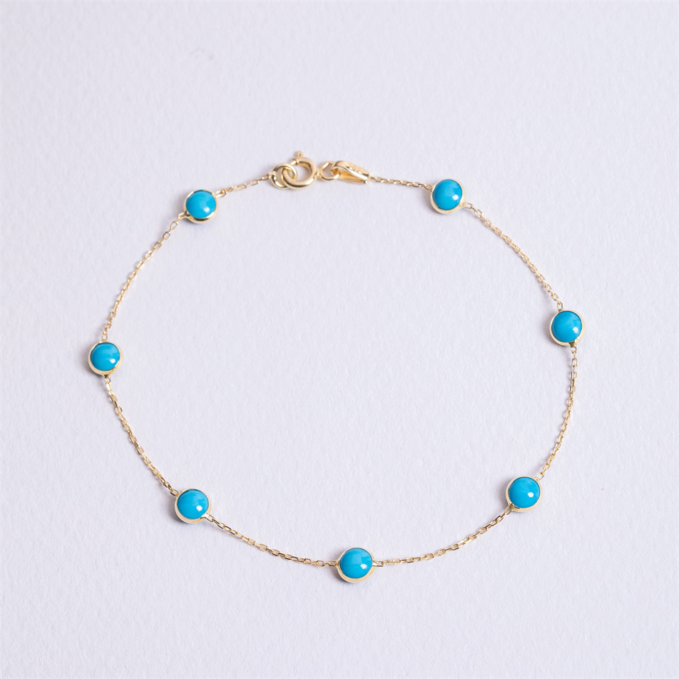 Gold Turquoise Bracelet