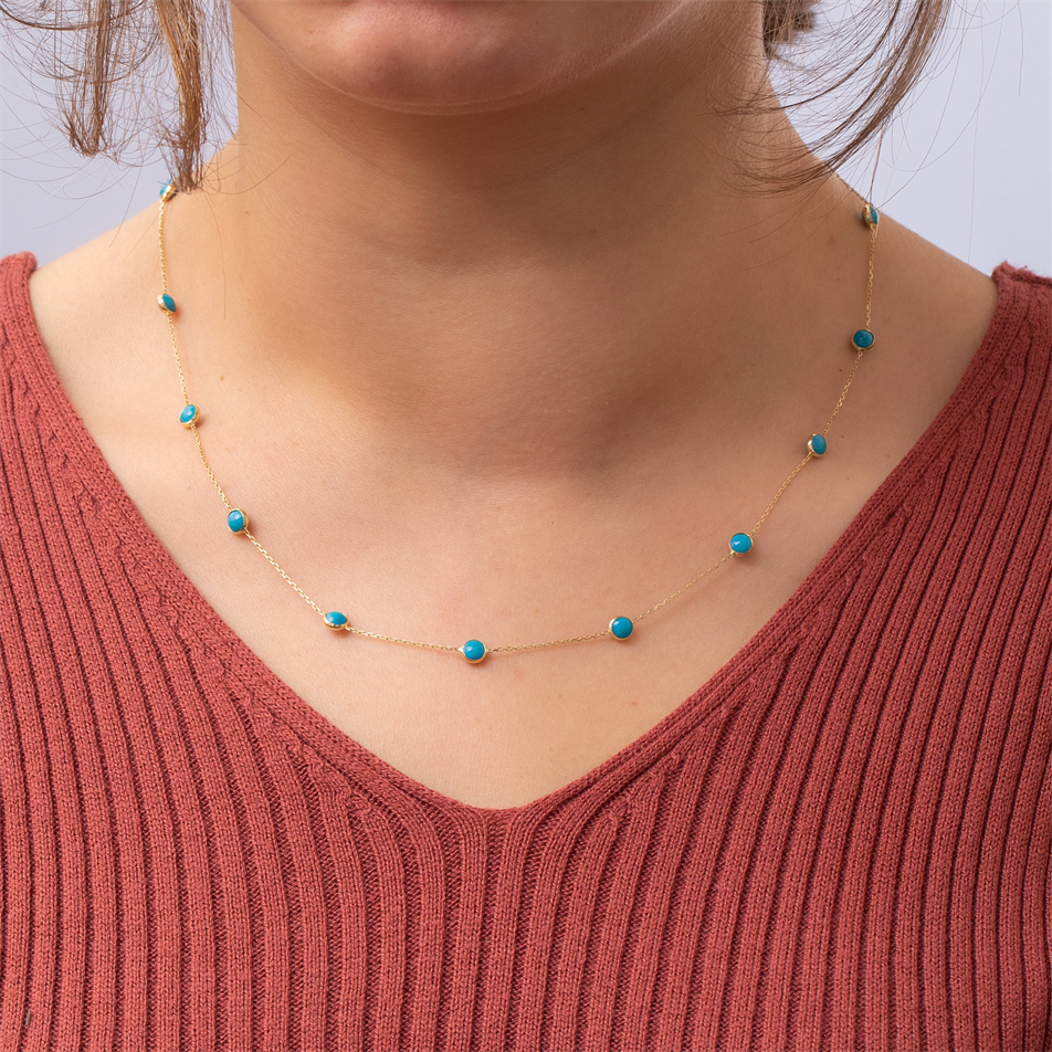 Gold Turquoise Bracelet