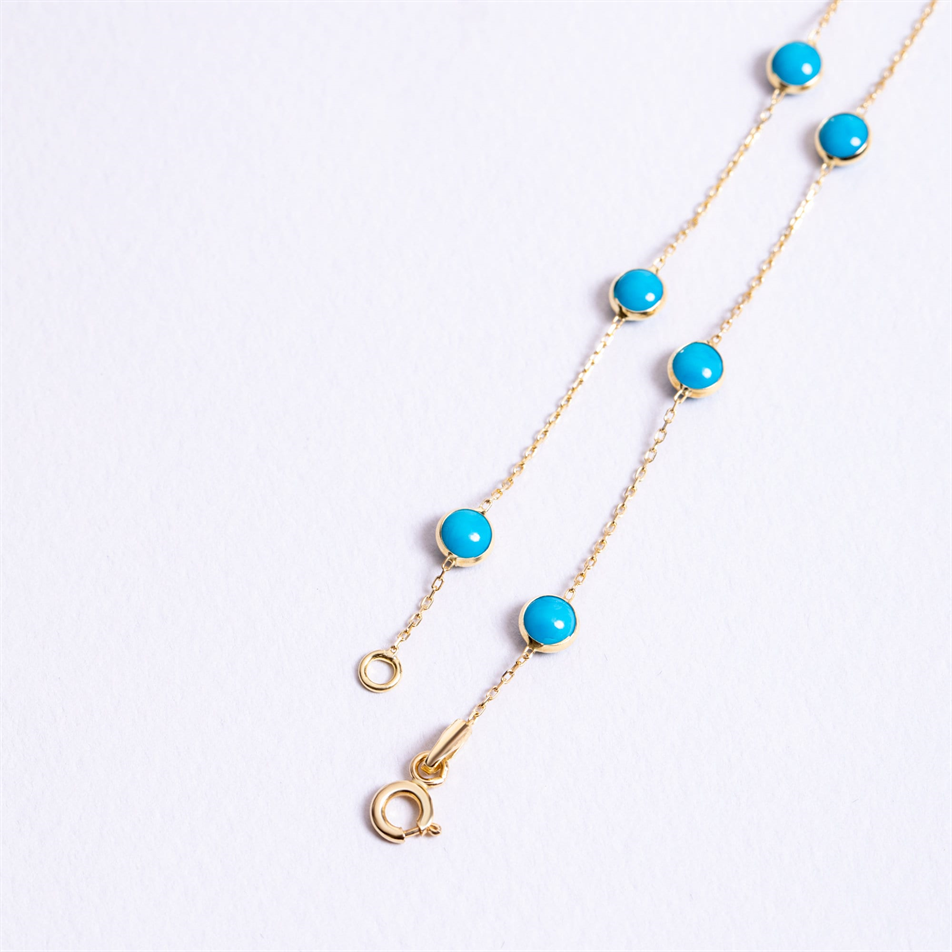 Gold Turquoise Bracelet