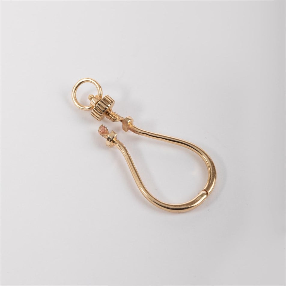 Gold U-Link Screw Lock Charm Holder