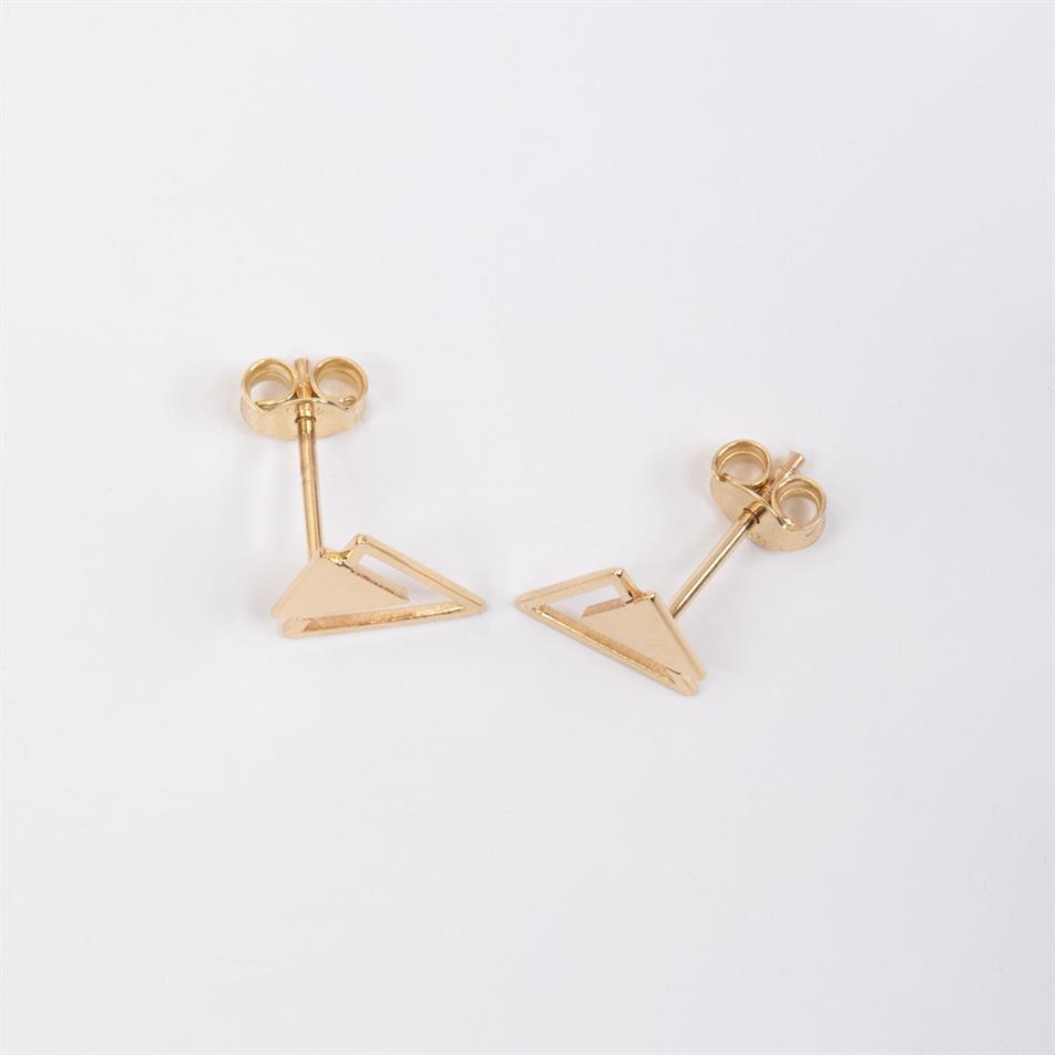 Altın Üçgen Küpe - Goldstore