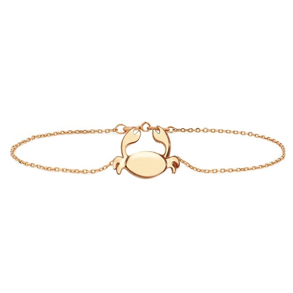 Solid Gold Crab Bracelet