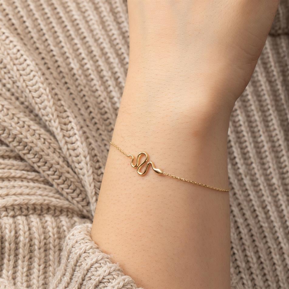 Gold Snake Bracelet