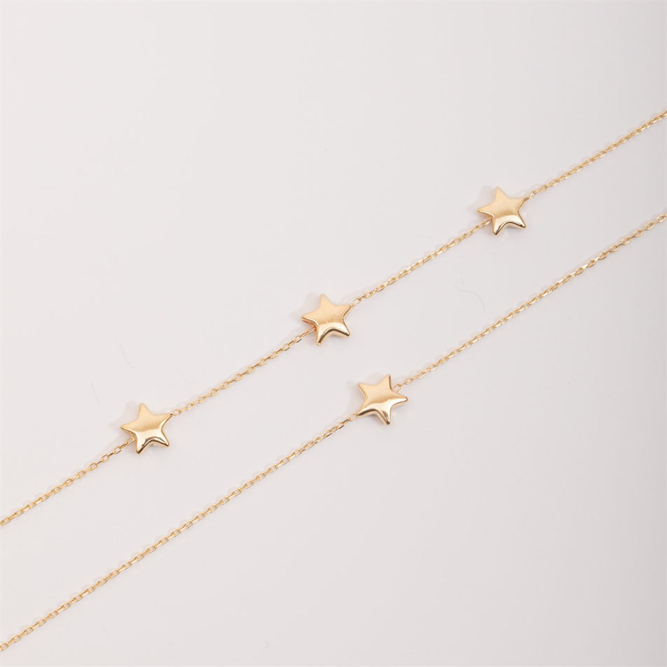 Gold Celestial Star Personalized Bracelet