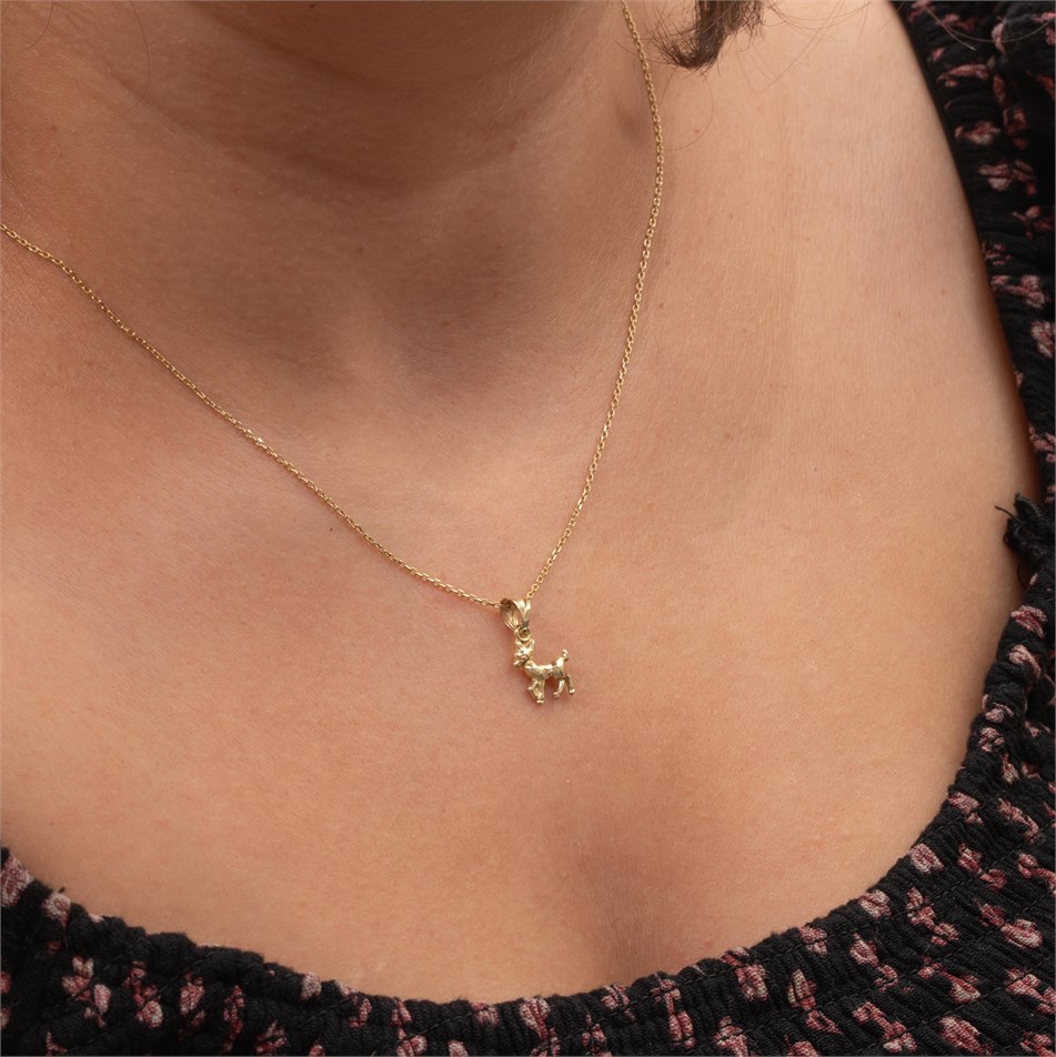 Fawn Solid Gold Necklace
