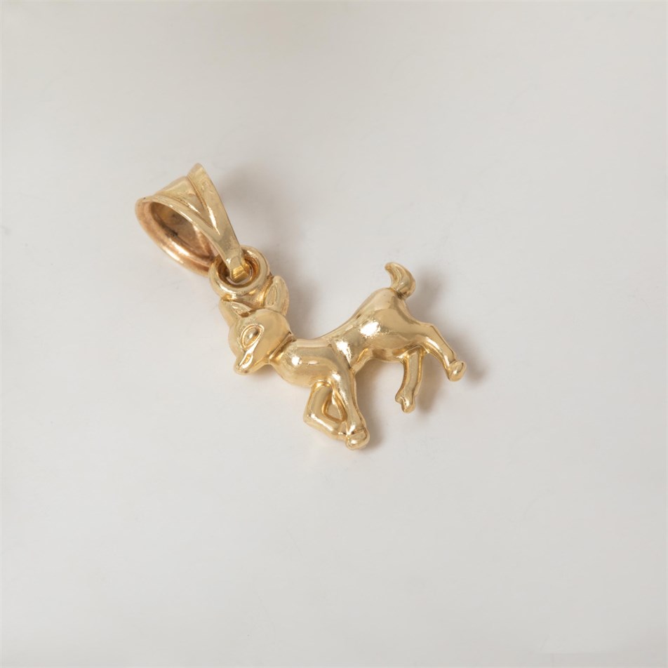 Fawn Solid Gold Necklace