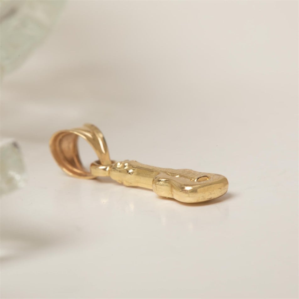 Guitar Solid Gold Necklace