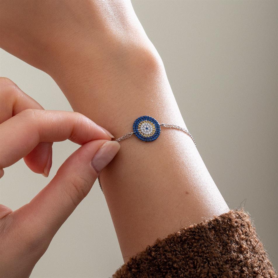 Altın Nazar Boncuklu Bileklik