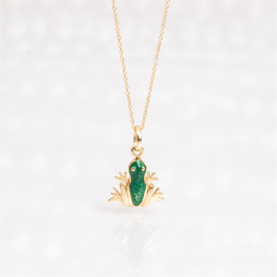 Gold Frog Necklace