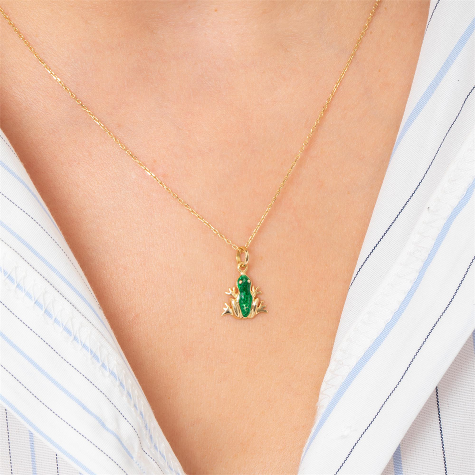 Gold Frog Necklace