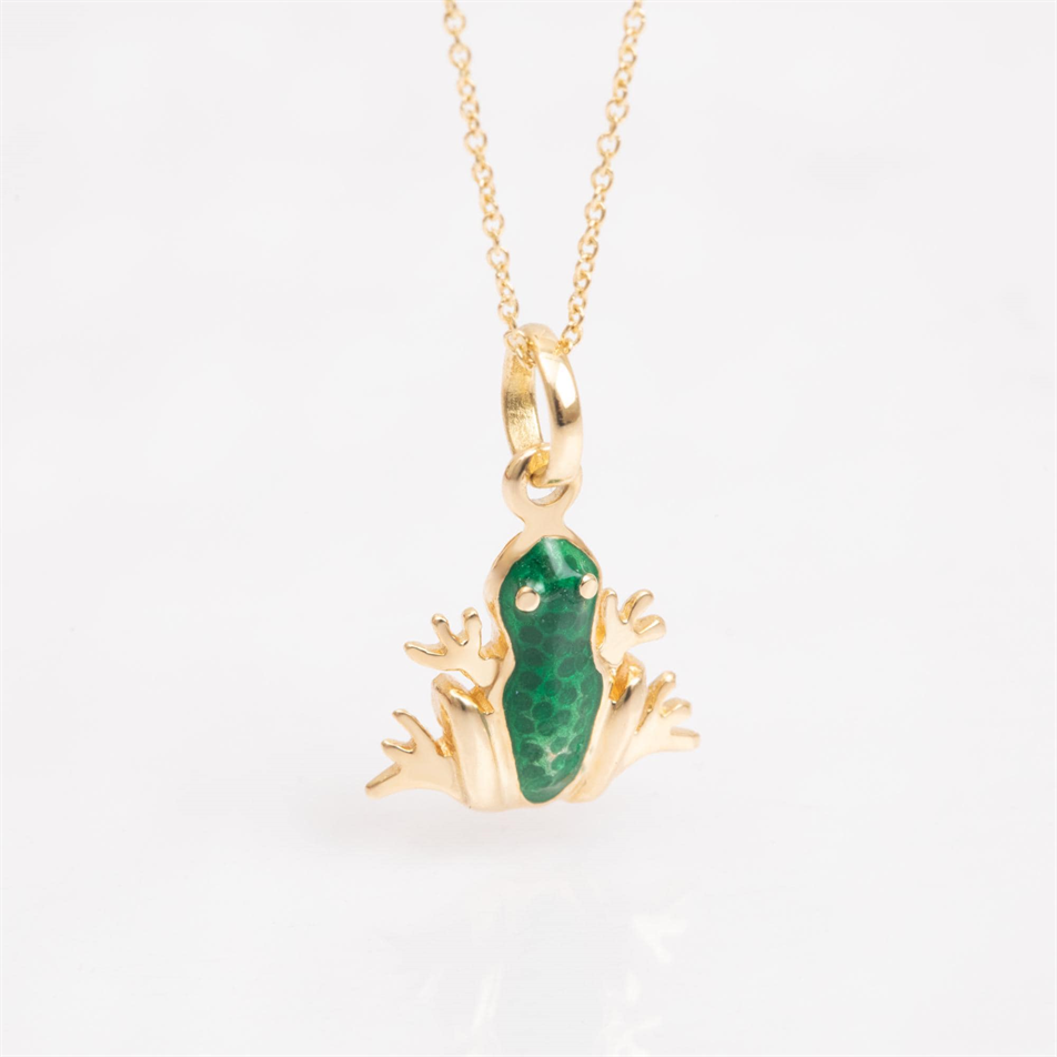 Gold Frog Necklace