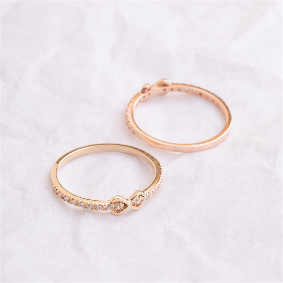 Gold Infinity Diamond Ring