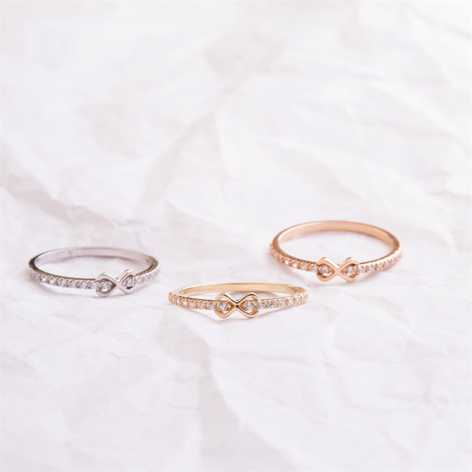 Gold Infinity Diamond Ring