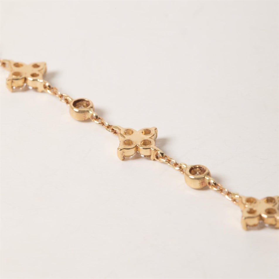 Gold Multi Stone CZ Bracelet