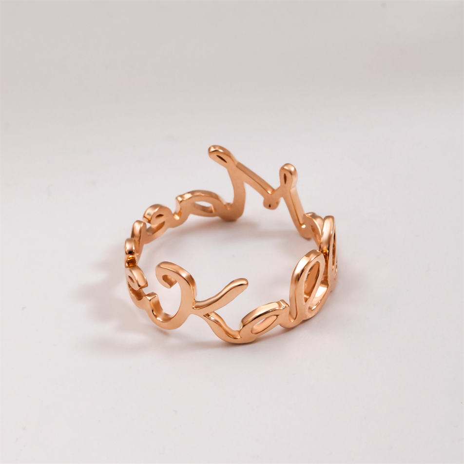 Altın Kişiye Özel İsim Yüzük