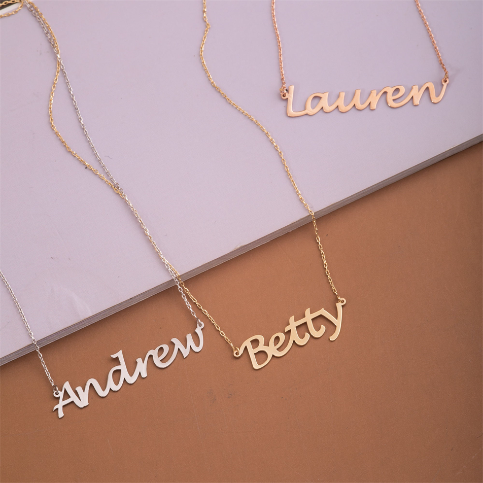Gold Personalized Name Necklace