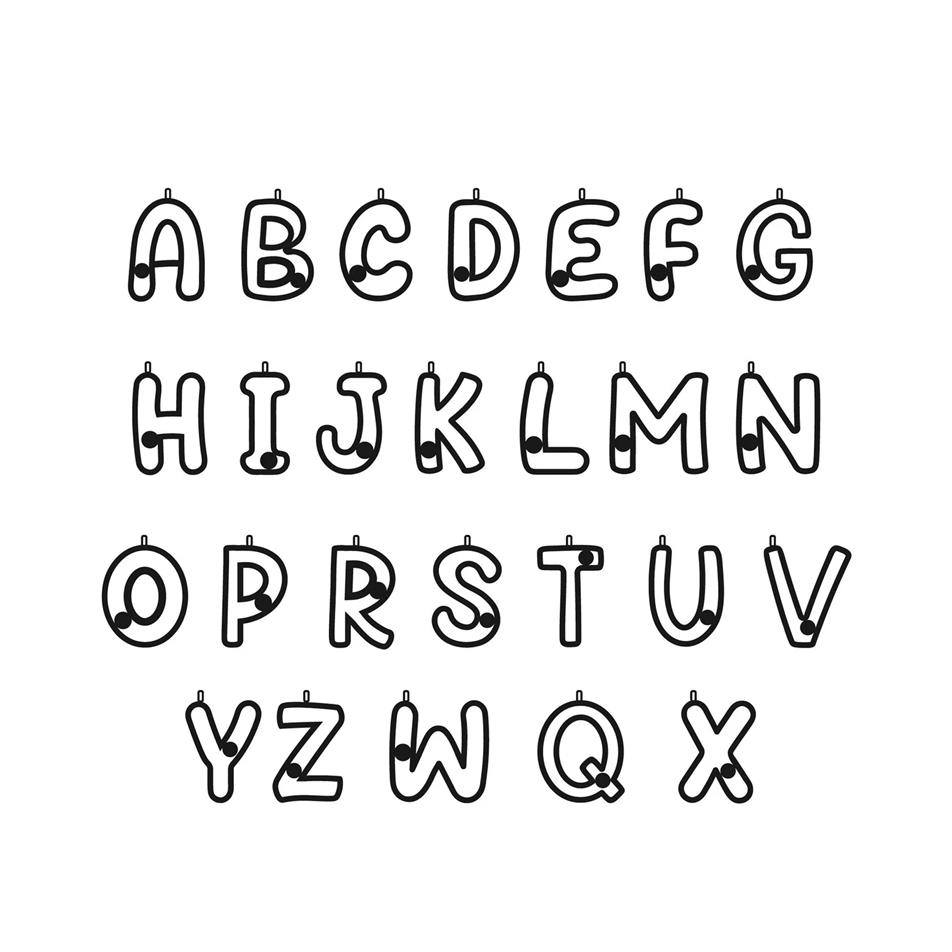 Solid Gold 0.01 ct. Diamond Letter Necklace