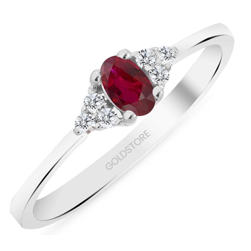 Solid Gold 0.08 ct Diamond Fancy Ring