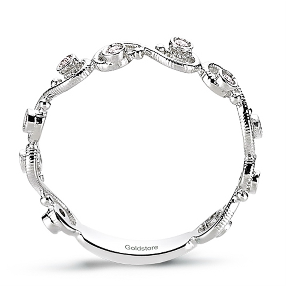 Solid Gold 0.1 ct Diamond Eternity Ring