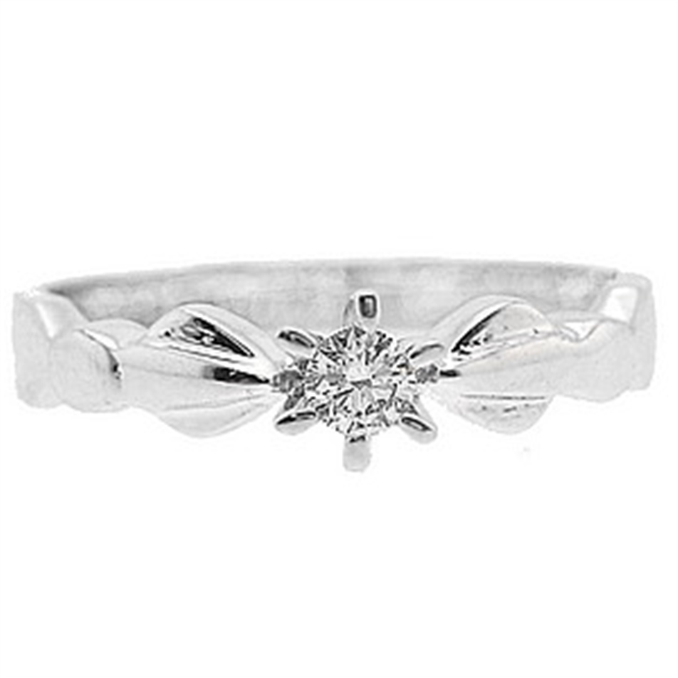 Solid Gold 0.1 ct Diamond Solitaire Ring