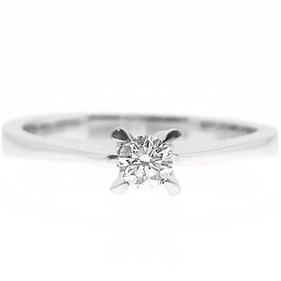 Solid Gold 0.16 ct Diamond Solitaire Ring