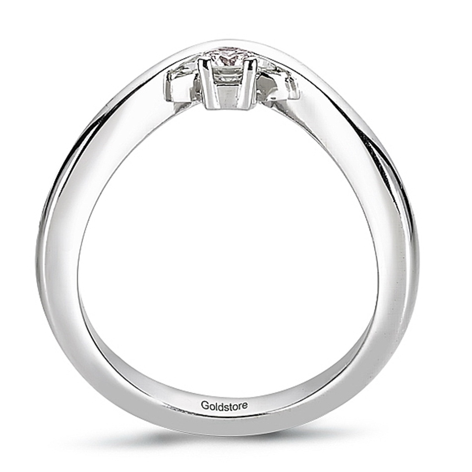 0.18 Karat Pırlanta Tektaş Yüzük