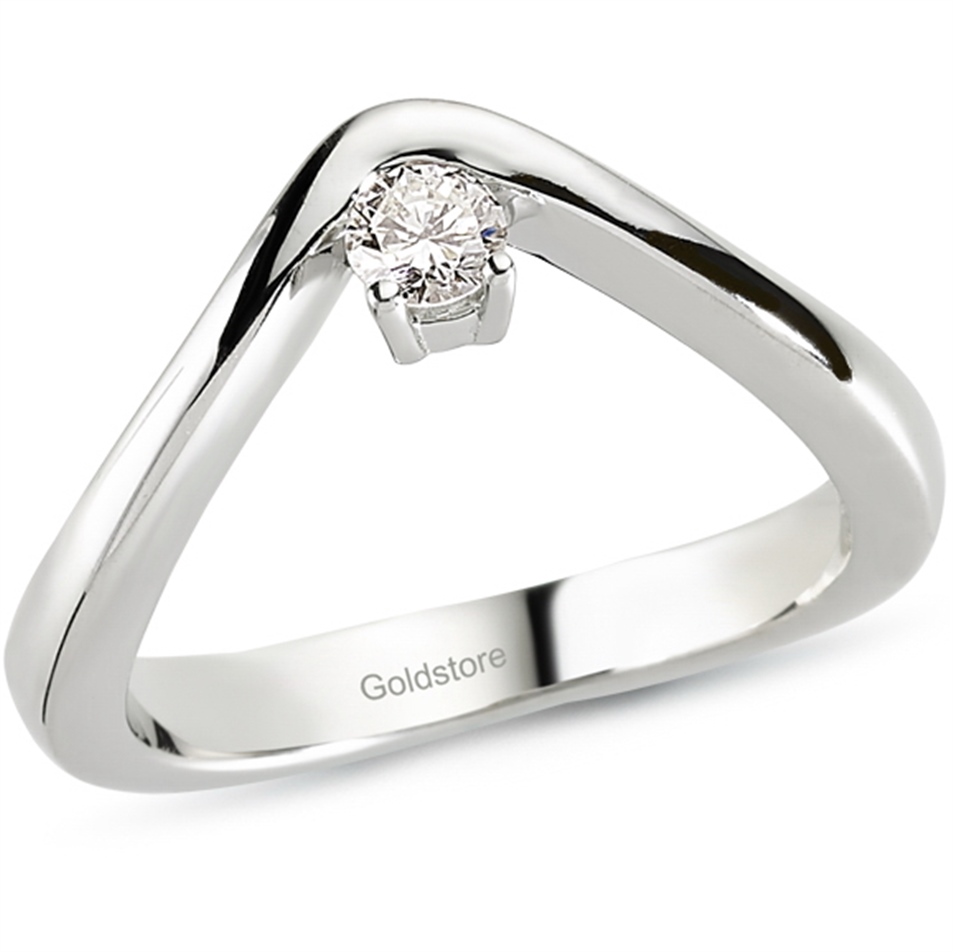 0.18 Karat Pırlanta Tektaş Yüzük