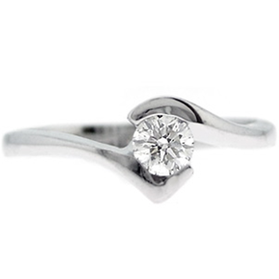 Solid Gold 0.22 ct Diamond Solitaire Ring