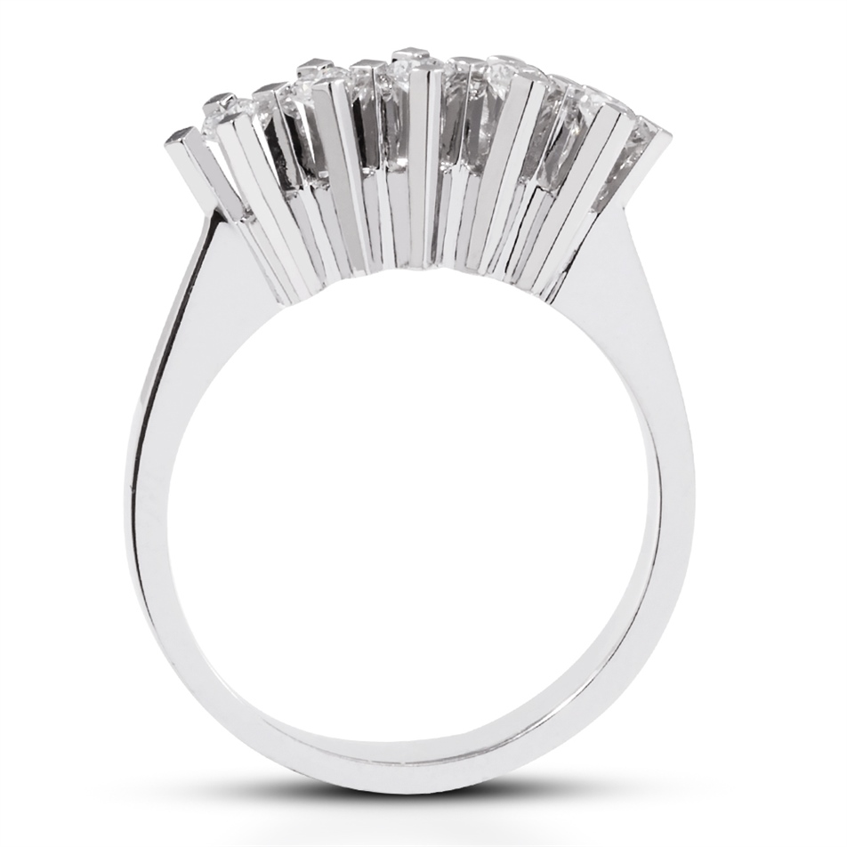 Solid Gold 0.25 ct. Diamond Five Stone Ring