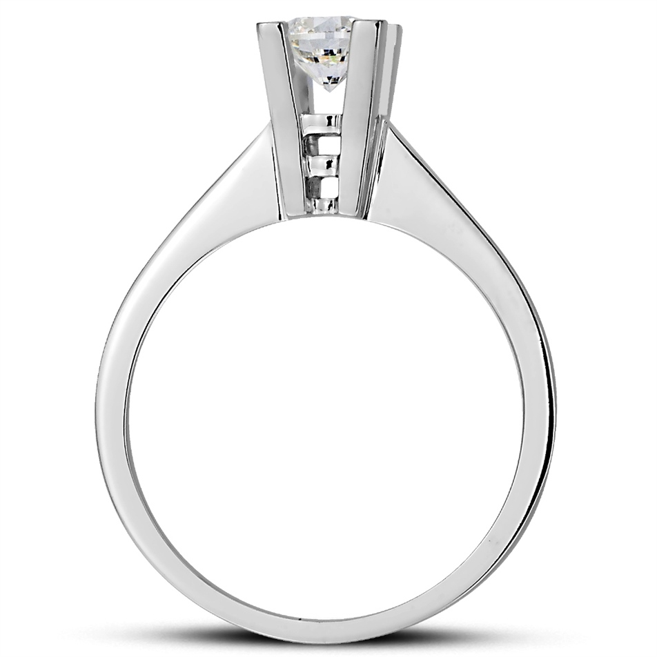 Solid Gold 0.25 ct Diamond Solitaire Classic Ring