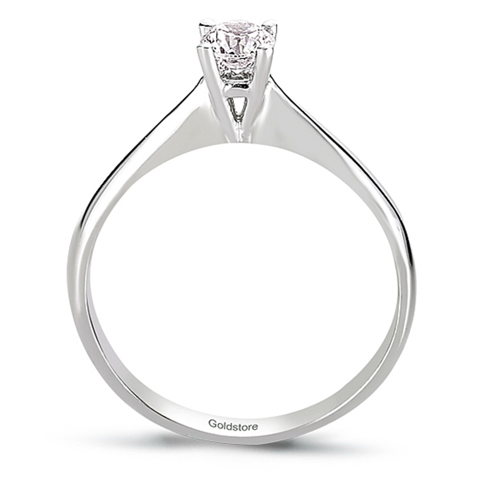 0.26 Karat Pırlanta Tektaş Klasik Yüzük