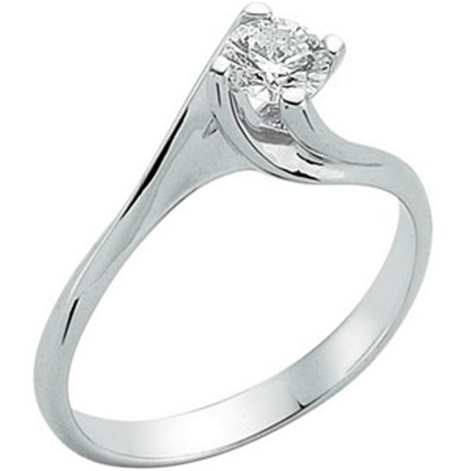 Solid Gold 0.29 ct Diamond Solitaire Ring