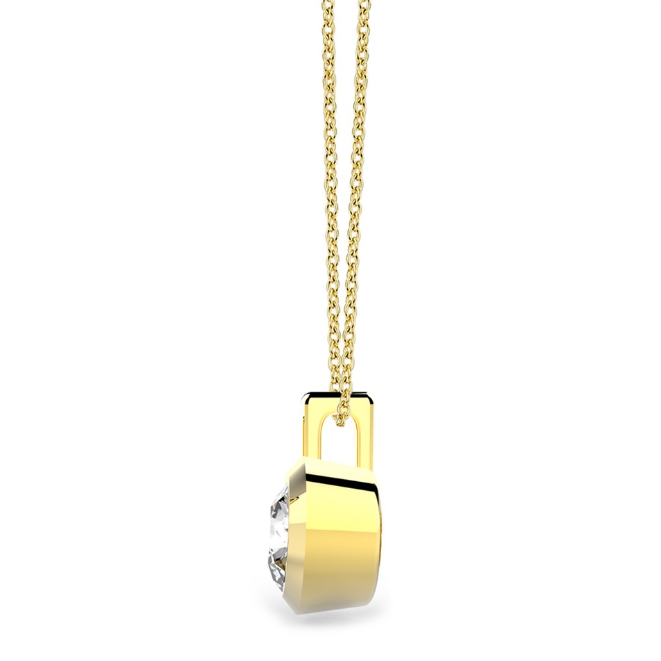 Solid Gold 0.3 carat Diamond Solitaire Necklace