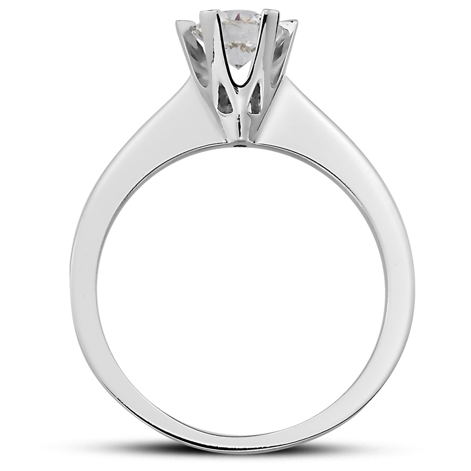Solid Gold 0.3 ct Diamond Solitaire Classic Ring