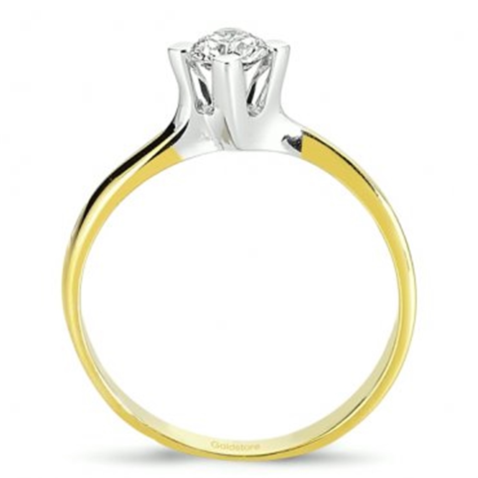 Solid Gold 0.3 ct Diamond Solitaire Ring